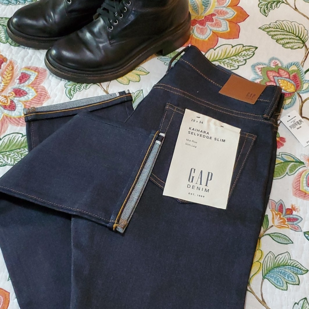 GAP Kaihara Selvedge Denim 29 x 34 Mid Slim